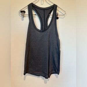 Lululemon heathered dark gray racer back top 4